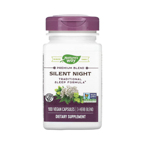 ناتشرز واي Silent Night لليلة هادئة تركيبة نوم تقليدية 100 كبسولة نباتية