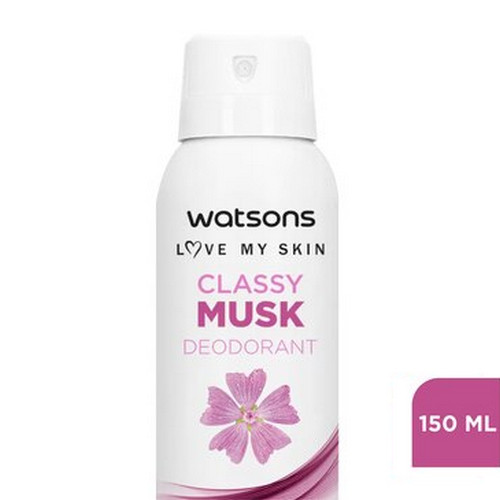 سبراي مزيل العرق Watsons - كلاسي مسك من Love My Skin بحجم 150 مل