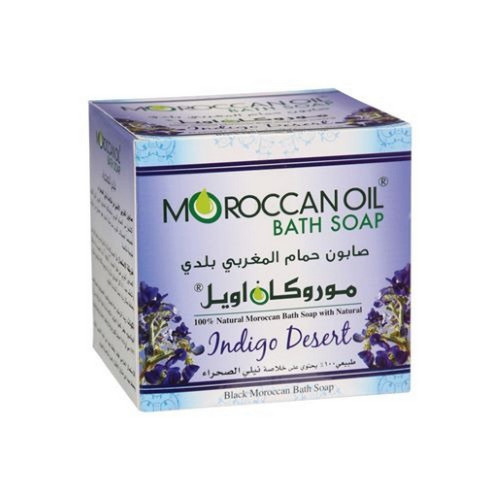 صابون الحمام المغربي البلدي بخلاصة نيلي الصحراء من موروكان اويل 250 مل