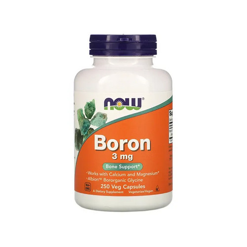 ‏بورون 3 مل جرام من ناو فودز 250 كبسولة نباتية