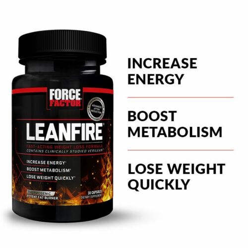 فورس فاكتور‏ LeanFire تركيبة فقدان الوزن سريعة المفعول 30 كبسولة نباتية