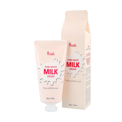 كريم الحليب الابيض النقي لتوحيد لون البشرة والعناية الفائقة من بريتي 50 جرام