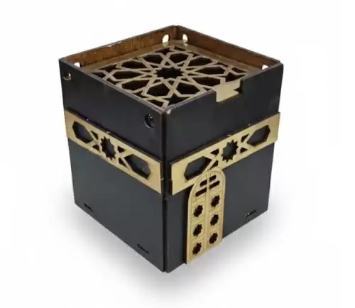 مبخرة فاخرة على شكل الكعبة – حجم وسط لتبخير المنازل والأماكن المفتوحة