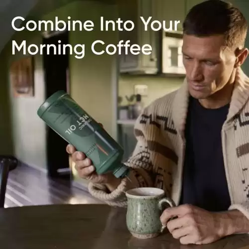 سبورتس ريسورش زيت MCT عضوي من جوز الهند – طاقة فورية للدماغ والجسم 946 مل