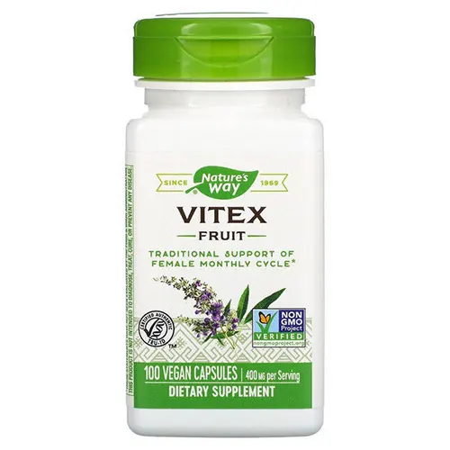 ناتشرز واي ثمار كف مريم (فيتكس Vitex) تركيز 400 مليجرام 100 كبسولة نباتية