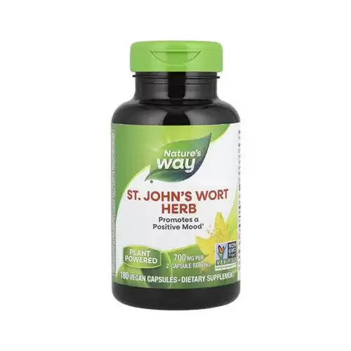 ناتشرز واي‏, نبتة العرن المثقوب (نبتة سانت جون) ، 700 ملجم، 180 كبسولة نباتية (350 ملجم لكل كبسولة)