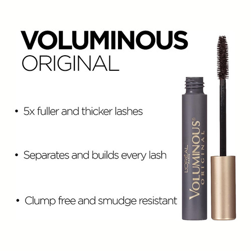 لوريال ماسكارا Voluminous Original من لوريال باريس - اسود كربوني 7.7 مل