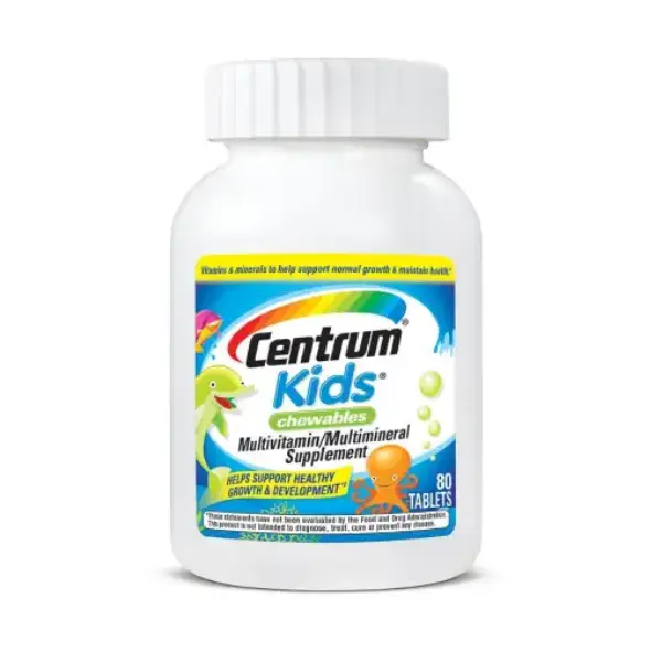 Centrum kids 80 Chewables Tablets سنتروم للأطفال فيتامين