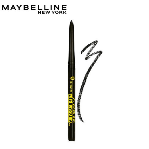 قلم كحل ذا كولوسال محدد العيون بزيت الارجان - أسود من MAYBELLINE NEW YORK 