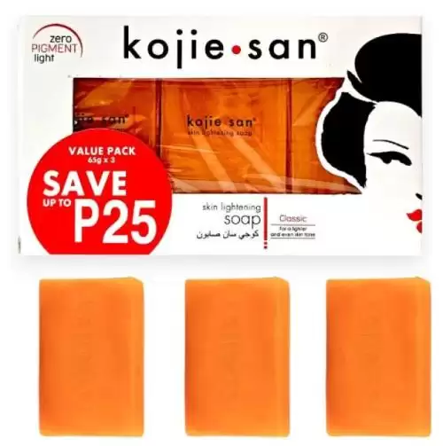 كوجي سان صابون تفتيح البشرة بحمض الكوجيك – 3 قطع × 65 جرام