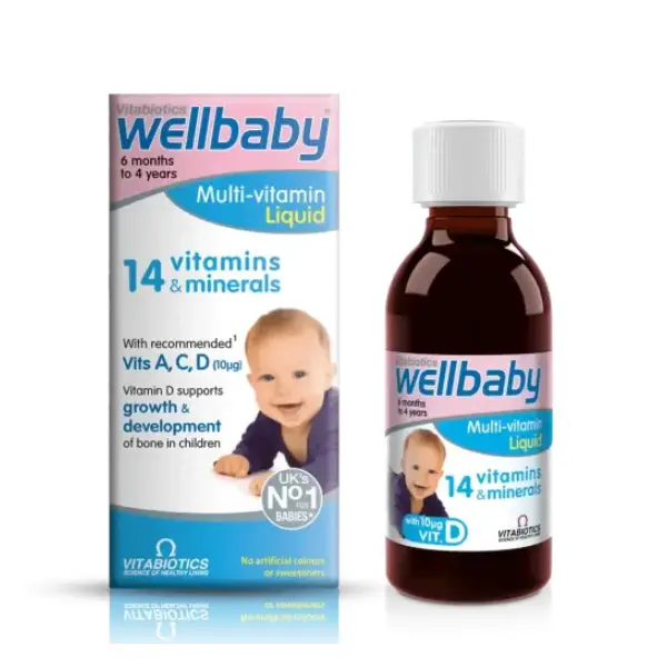 Vitabiotics Wellbaby Liquid 150 ml ويل بيبي فيتامينات لصحة أفضل لطفلك