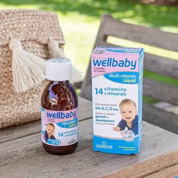 Vitabiotics Wellbaby Liquid 150 ml ويل بيبي فيتامينات لصحة أفضل لطفلك