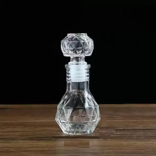 زجاجة شفاف فارغة لإعادة الملء شكل دائري جذاب