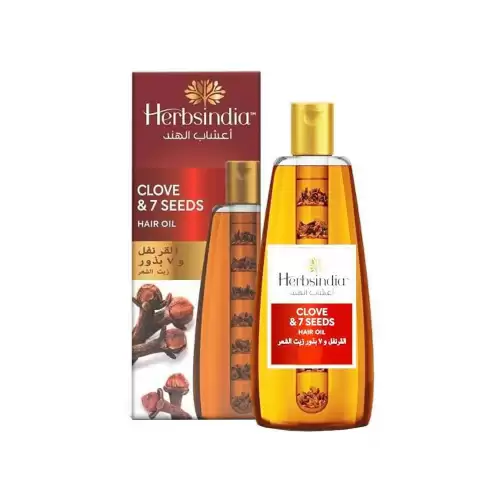 زيت الشعر من هيربس إنديا مع القرنفل و7 بذور 180 مل