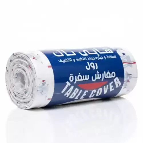 رول مفارش سفرة بلاستيك وزن 500 جرام مقاس 100×100 سم – متعدد الاستخدامات