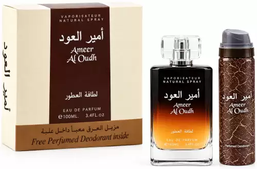 عطر أمير العود برفان للرجال مع مزيل عرق معطر – 100 مل