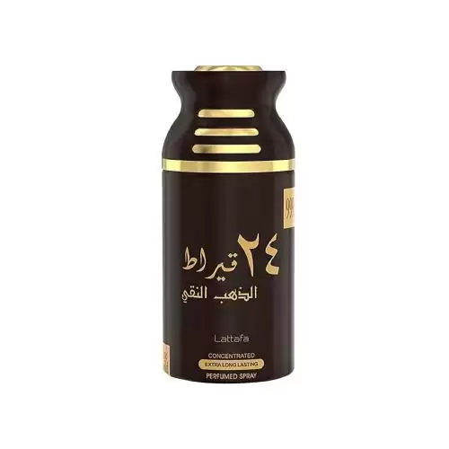 سبراي 24 قيراط الذهب النقي، عطر الجسم من لطافة للعطور - 250 مل