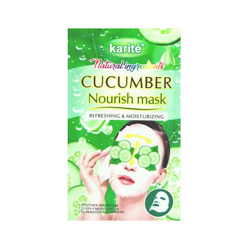 قناع ورقى مغذي ومرطب بالخيار الطبيعي من كاريت – 25 جم
