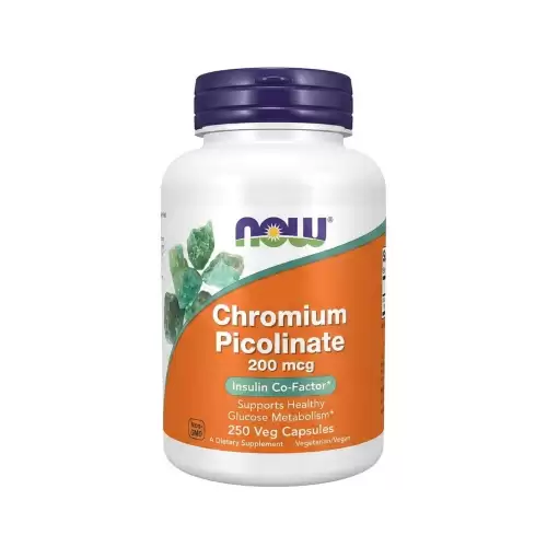 كبسولات نباتية من بيكولينات الكروم من شركة ناو 200 ميكروغرام