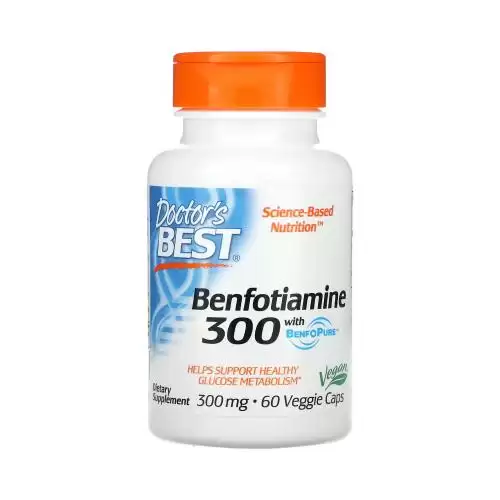دكتورز بيست‏, بنفوتيامين مع BenfoPure، 300 ملجم، 60 كبسولة نباتية