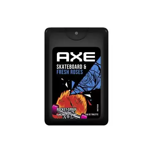 Axe بيرفيوم سبراي ومزيل عرق للجيب برائحة لوح التزلج والورود الطازجة حجم 17 مل