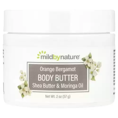 زبدة الجسم بالبرجموت من Mild By Nature – ترطيب عميق وتغذية طبيعية للبشرة 57 جم