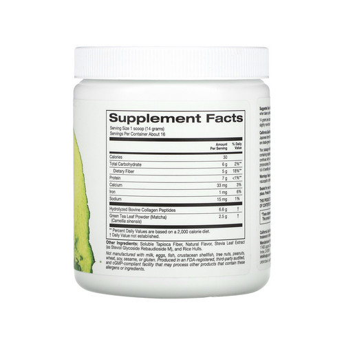 California Gold Nutrition‏, MATCHA ROAD الماتشاو الكولاجين 227 جرام