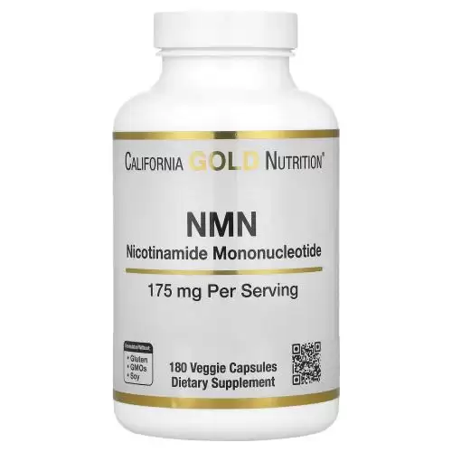 California Gold Nutrition, NMN، 175 مجم، 180 كبسولة نباتية