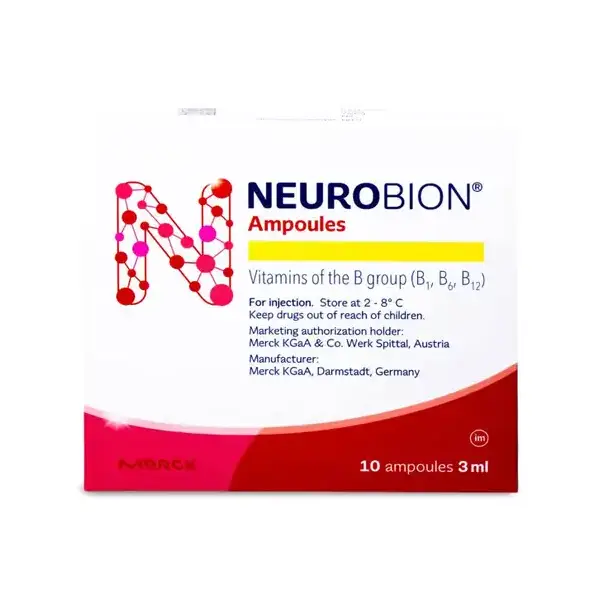 Neurobion 10 amp. 3 ml نيوروبيون حقن لعلاج نقص "فيتامين ب"