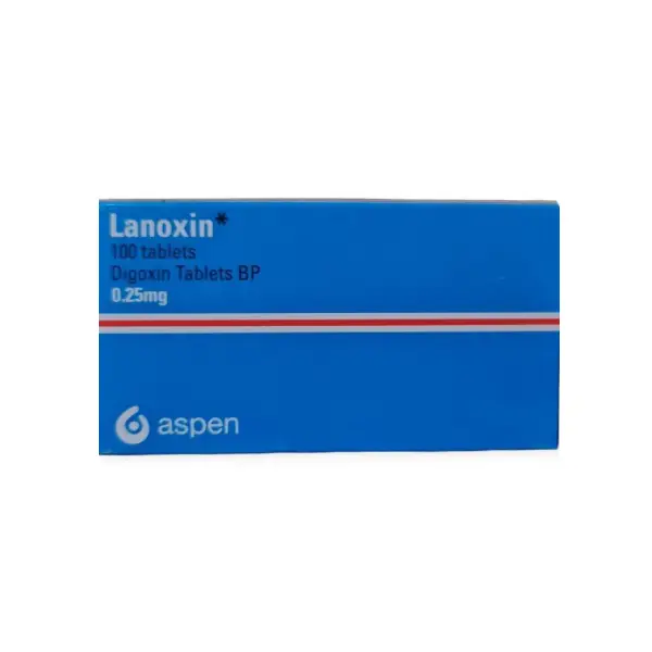 Lanoxin 0.25 mg 100 Tablets لانوكسين لعلاج قصور القلب