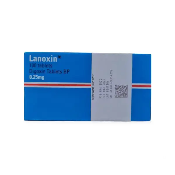 Lanoxin 0.25 mg 100 Tablets لانوكسين لعلاج قصور القلب