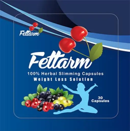  Fettarm Blue 30 Capsules كبسولات للتخسيس وحرق الدهون فيتارم أزرق