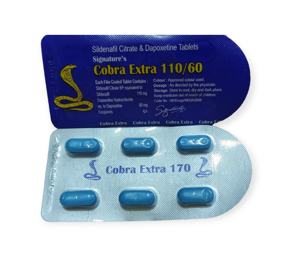 Cobra Extra 170mg 6 Tablets كوبرا ازرق للنساء لزيادة الرغبة الجنسية 