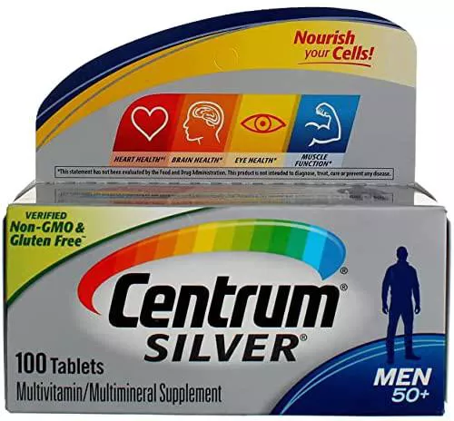 CENTRUM SILVER MEN 50+ 100 TABLET AMRATY سنترم سيليفر رجالي فوق 50 100 قرص كود 88