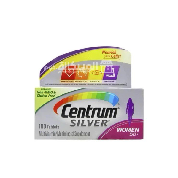  CENTRUM SILVER WOMEN 50+ AMRATY 100 TABLETS حبوب سنتروم سيلفر للنساء فوق الخمسين 100 كبسولة