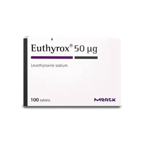 EUTHYROX 50MCG 100 TAB أقراص يوثيروكس لعلاج خمول الغدة الدرقية