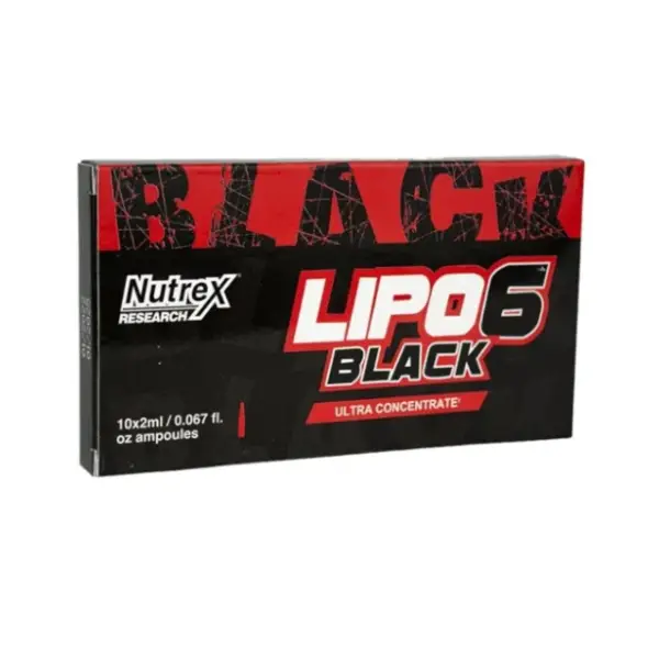 Nutrex Lipo 6 Black oZ 10 Ampoules مكمل غذائي حارق للدهون