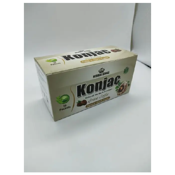 konjac 30 packets herbals king green coffee أعشاب كونجاك للتخسيس