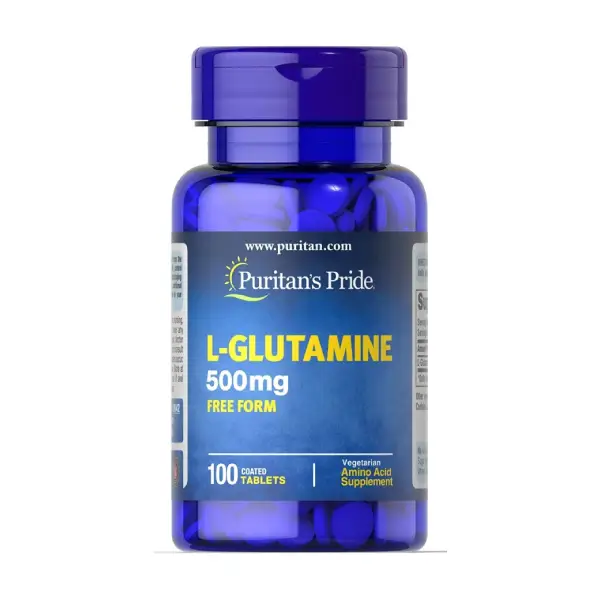 Puritan`s Pride L-Glutamine 500 mg-100 Tablets مكمل غذائي لبناء العضلات