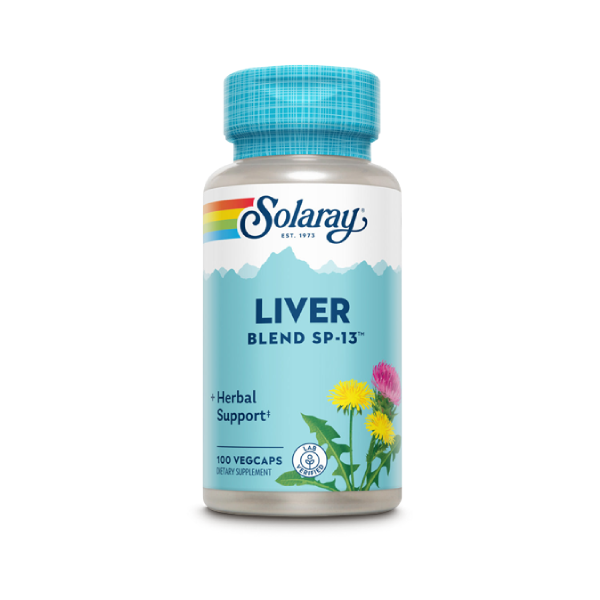 Solaray Liver Blend SP-13 100 VEGCAPS ليفر بليند لدعم صحة الكبد