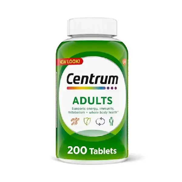 Centrum adult multivitamins/multimineral supplement, 200 ct  فيتامين سنترم لدعم صحة القلب والدماغ والعينين