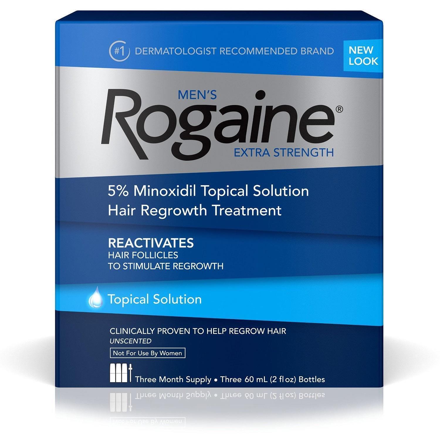 Rogaine for men Minoxidil 5% روجين للرجال هل يكون هو الحل لعلاج الصلع وتساقط الشعر؟