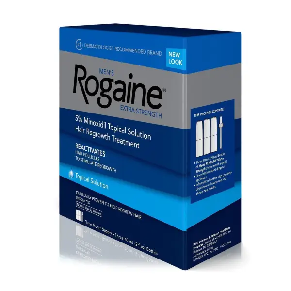 Rogaine for men Minoxidil 5% روجين للرجال هل يكون هو الحل لعلاج الصلع وتساقط الشعر؟