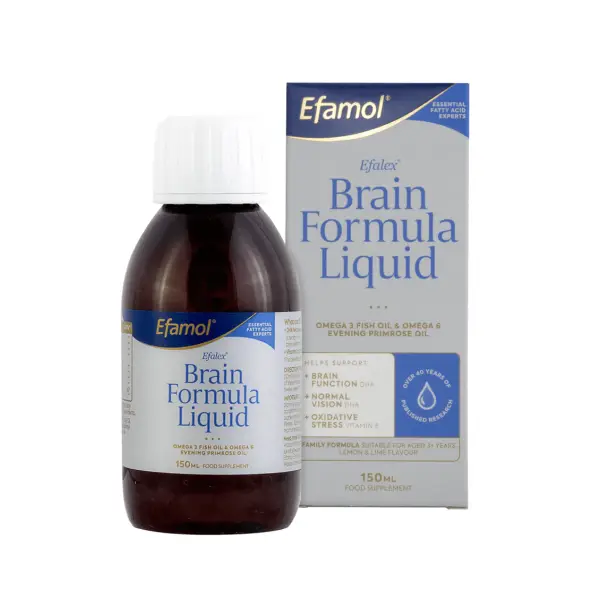 Efamol Brain Omega 3 Syrup 150 ml ايفامول شراب لتعزيز القدرات العقلية والتركيز