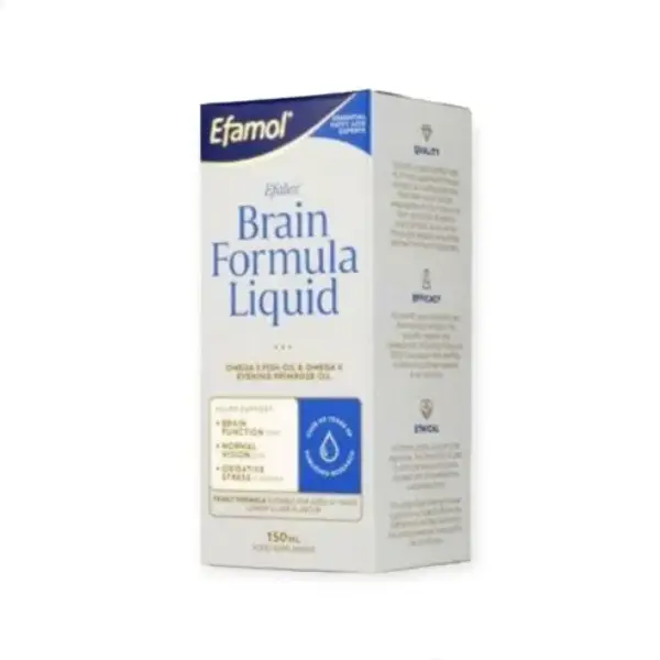 Efamol Brain Omega 3 Syrup 150 ml ايفامول شراب لتعزيز القدرات العقلية والتركيز