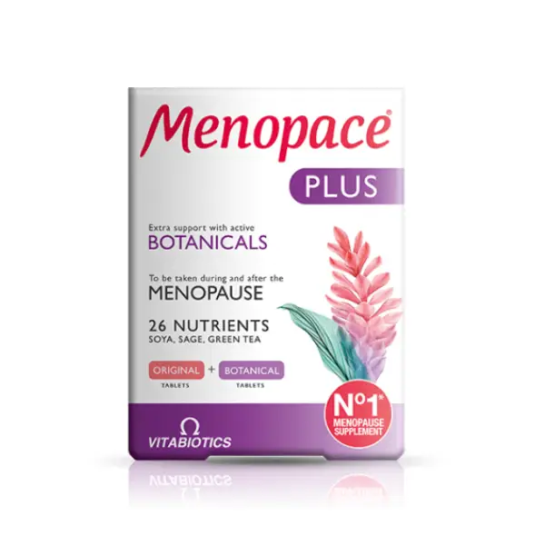 Vitabiotics Menopace Plus 56 Capsules  كبسولات مينوبيس بلس تغلبي علي فترة انقطاع الطمث