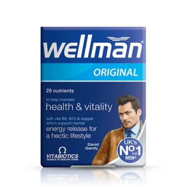 Vitabiotics Wellman Original 30 Tablets ويل مان حبوب لصحة أفضل للرجال