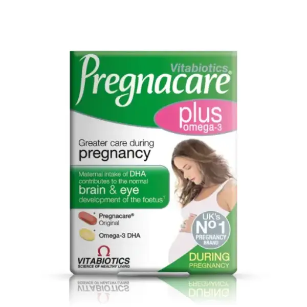 Vitabiotics Pregnacare Plus-Omega 56 Capsules بريجناكير بلس لتعزيز صحة المرأة الحامل