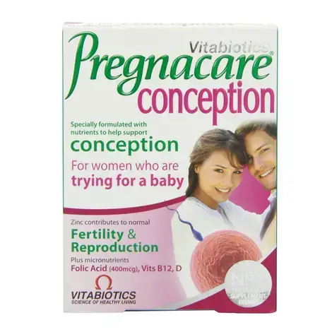 Vitabiotics Pregnacare Conception 30 Tablets لتعزيز فرص الحمل وزيادة الخصوبة