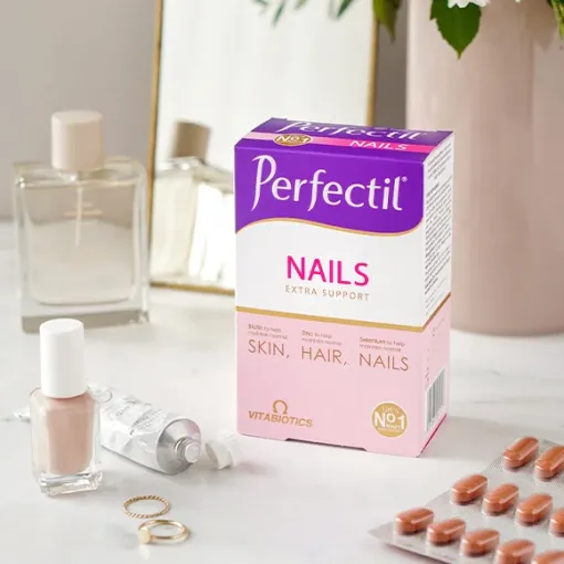 Vitabiotics Perfectil Nails Extra Support 60 Tablets مكمل غذائي لصحة الأظافر